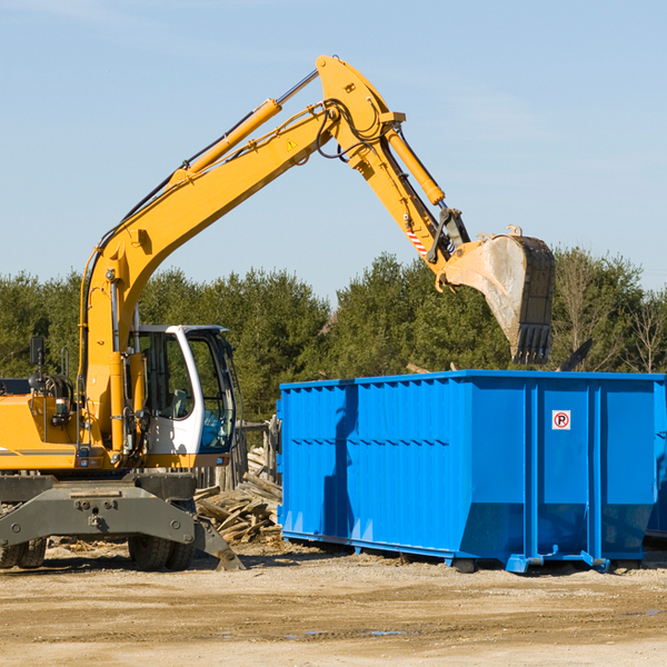 how does a residential dumpster rental service work in Harwood